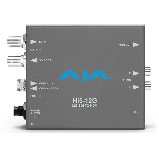 AJA Hi5-12G 12G-SDI to HDMI 2.0 Converter