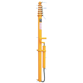 Clark Mast CQTX9-6/HP Mast (1950-8800mm, max. 18kg)- 6 sections, Natural Anodised