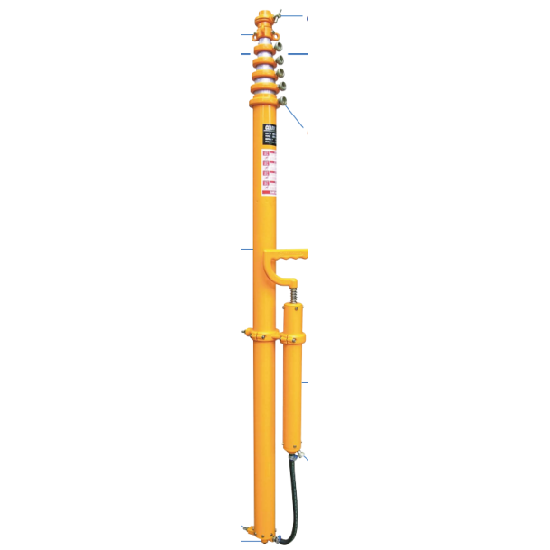 Clark Mast CQTX9-6/HP Mast (1950-8800mm, max. 18kg)- 6 sections, Natural Anodised