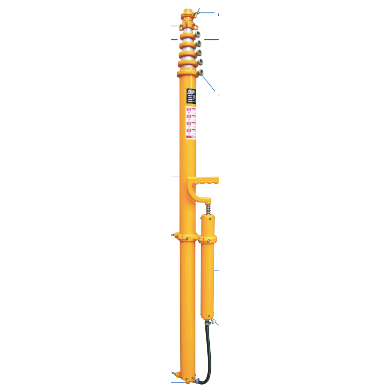 Clark Mast CQTX9-6/HP Mast (1950-8800mm, max. 18kg)- 6 sections, Natural Anodised