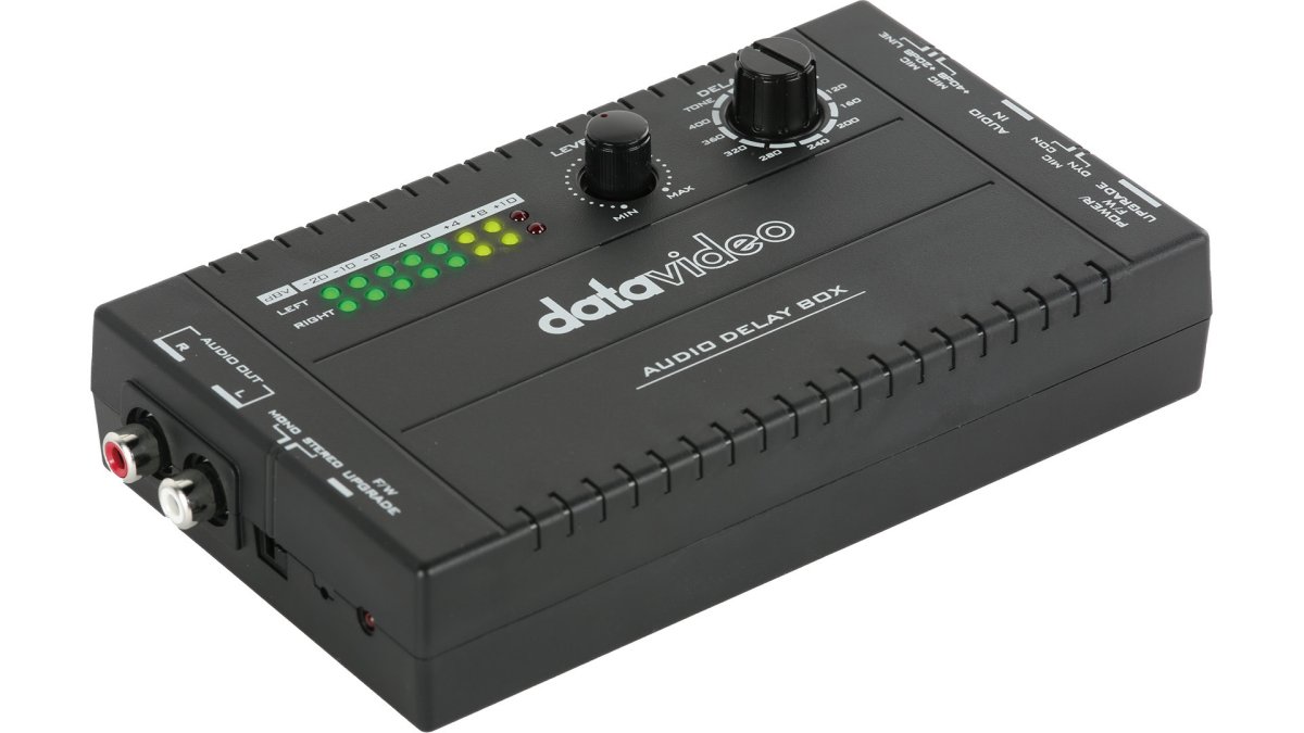 DataVideo AD-10 Mobile audio delay processor, 3.5mm audio input, comes ...