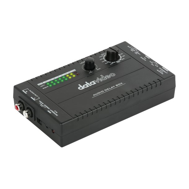 DataVideo AD-10 Mobile audio delay processor,  3.5mm audio input, comes with Condenser/Dynamic Mic.