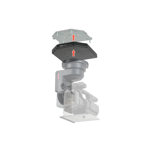 DataVideo CM-10 Rugged ceiling mount for PTR-10, consists of 4 metal prepressed plates