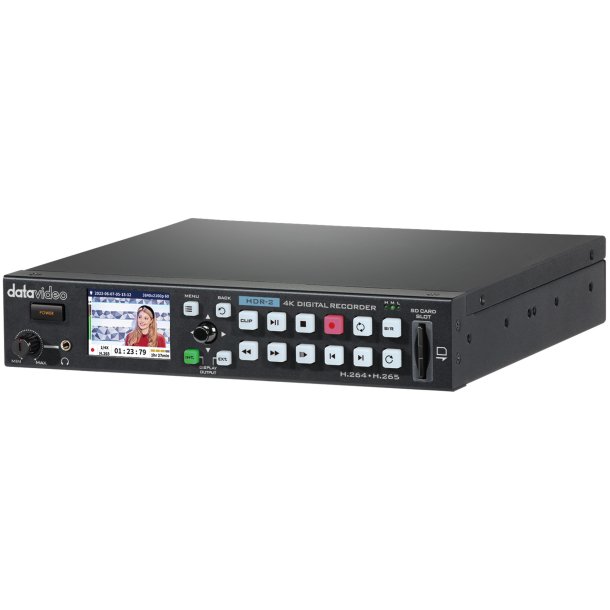 DataVideo HDR-2 4K H.265 Harddrive desktop recorder, UHD 4K (3840 x 2160), HDMI 2.0 input, output