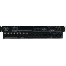 Glensound DARK88/R RAVENNA 1u 19" rack mount 8 inp+8 out on XLR breakout box with dual CAT5 and opt.