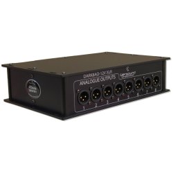 Glensound DARK8O 8 outputs on XLR with dual CAT5 and optical DANTE interface