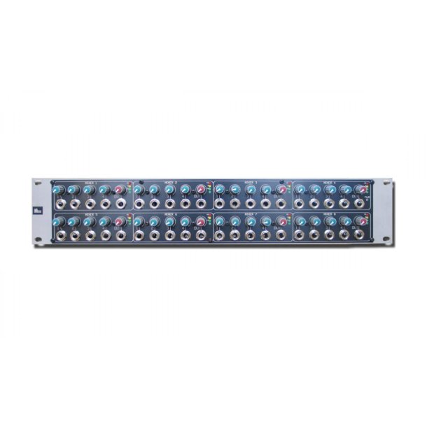 Glensound DITTO-418J 4 input mixers x 8 with extra jack inputs in 2U 19