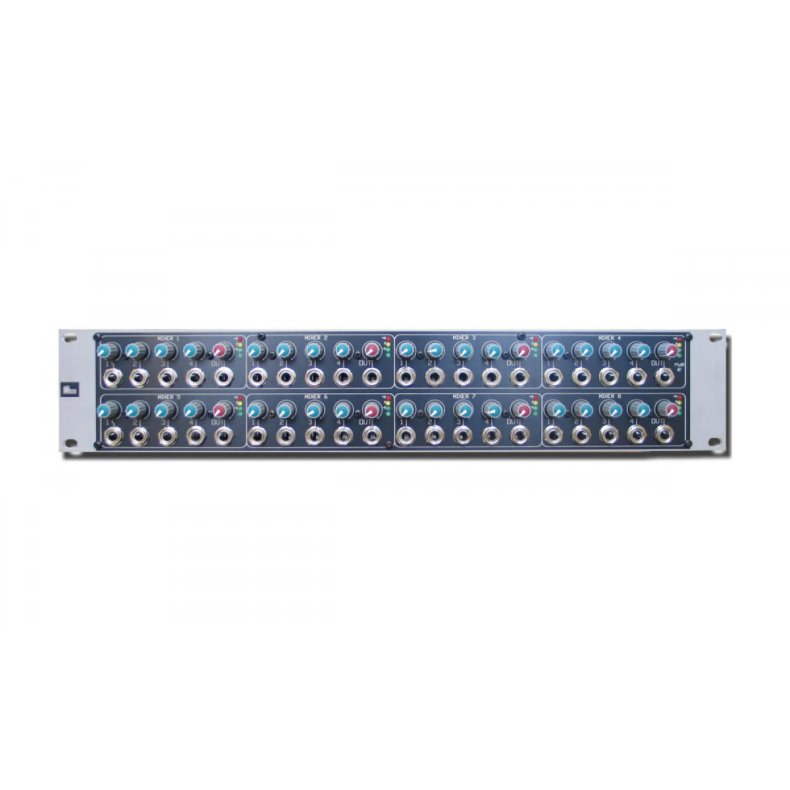 Glensound DITTO-418J 4 input mixers x 8 with extra jack inputs in 2U 19"
