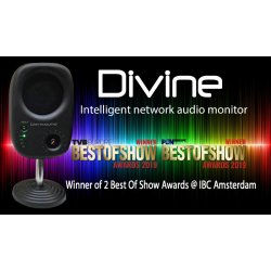 Glensound DIVINE PoE Powered 4 Input Active DSP &amp; Network Controlled Loudspeaker, white