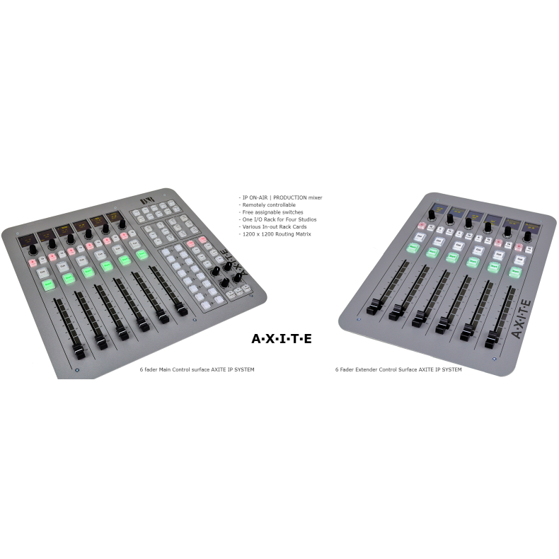 D&R Axite IP On Air Production Mixer with 12 faders