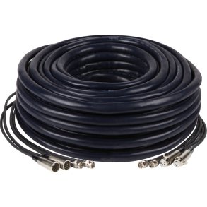 Datavideo CB-22H Multi cable w 4&5p-XLR, 2x BNC (30m)-1x 4 pin XLR power cable, 1x5 pin XLR Intercom