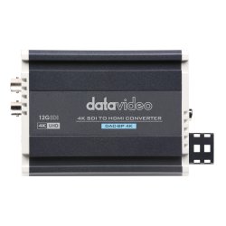 DataVideo DAC-8P 4K (12G SDI to HDMI 2.0) converter - Featuring SDI input and both an SDI and HDMI o