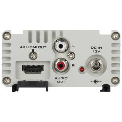DataVideo DAC-8P 4K (12G SDI to HDMI 2.0) converter - Featuring SDI input and both an SDI and HDMI o