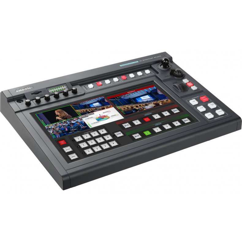 Datavideo Showcast-100 4K 4-input touchpanel production unit - Touch Panel Switcher that features 7 