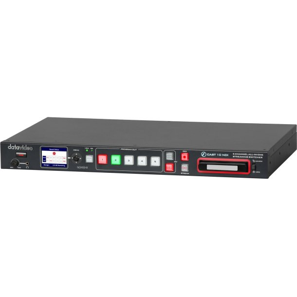 Datavideo  DataVideo iCast-10NDI-live production unit - multi format switcher, camera controller, recorder and streaming encoder in one box