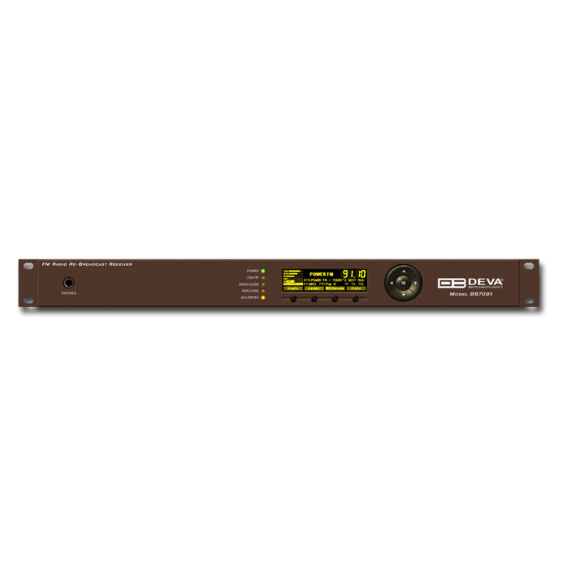 DEVA DB7001 FM Radio Re-Broadcast Receiver DSP-based with TCP/IP Connectivity