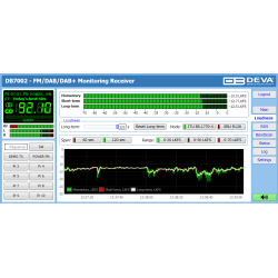 DEVA DB7002 - Professional FM/DAB/DAB+ Monitoring Receiver with 2 tuners for FM and DAB/DAB+