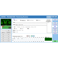 DEVA DB7002 - Professional FM/DAB/DAB+ Monitoring Receiver with 2 tuners for FM and DAB/DAB+