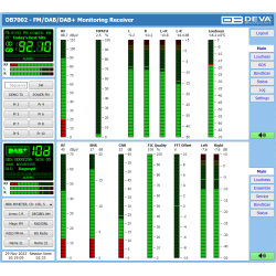 DEVA DB7002 - Professional FM/DAB/DAB+ Monitoring Receiver with 2 tuners for FM and DAB/DAB+
