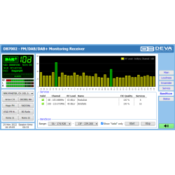 DEVA DB7002 - Professional FM/DAB/DAB+ Monitoring Receiver with 2 tuners for FM and DAB/DAB+