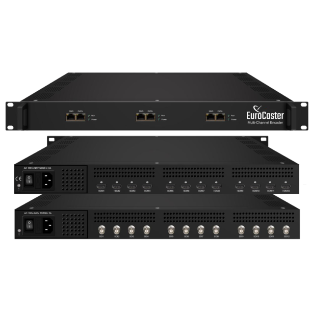 EuroCaster EC-3224H 4x HDMI input, Video + Audio Encoder Multi-ch, HEVC/H.265 & MPEG 4 AVC/H.264