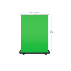 Elgato Green Screen, pop-up screen, 148 x 180 cm (Screen); 164,5 x 10,5 x 11,5 cm (foldet)n