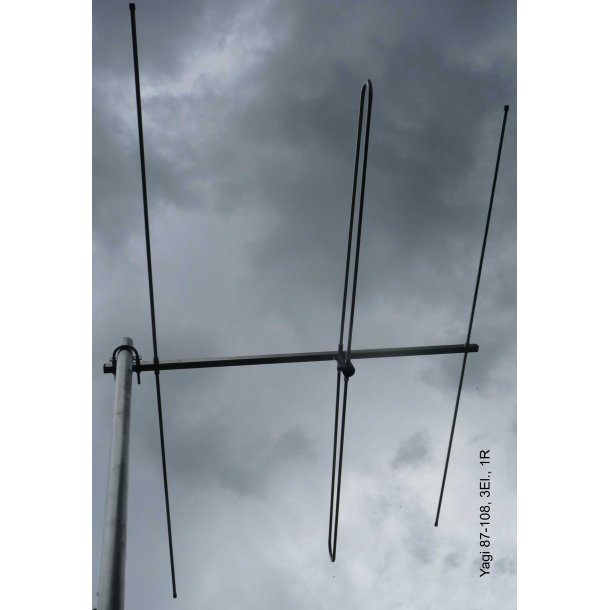 EuroCaster FM Yagi Antenne 3E 87-108 MHz, 4,6dBd, low cost