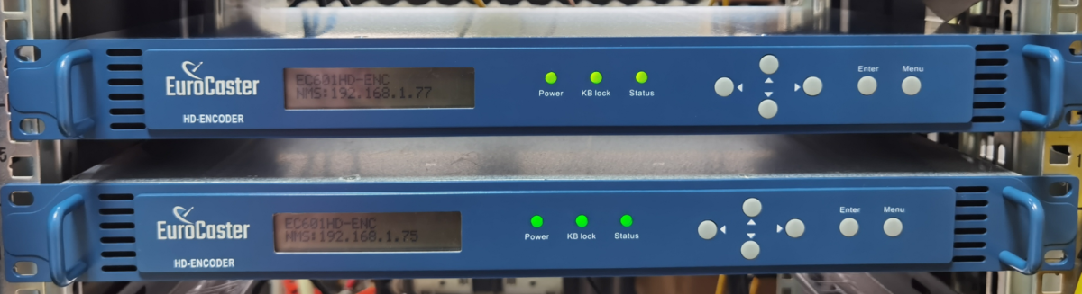 Eurocaster EC-601 HD Encoder,1920x1080, H.264/AVC MPEG-2, input; HD/SD ...