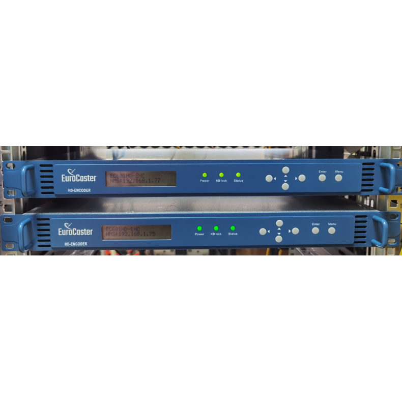 Eurocaster EC-601 HD Encoder,1920x1080, H.264/AVC MPEG-2, input; HD/SD-SDI, HDMI,XLR, output; ASI+IP