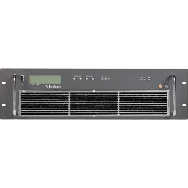EuroCaster DDS 2000 Digital FM Transmitter 2 kW, 3U, Stereo, Soft clipper,Web, SNMP remote, 7/16 con