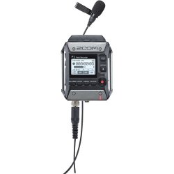 Zoom F1-LP 2-Input / 2-Track Portable Field Recorder with Lavalier Microphone