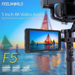Feelworld F5 5" small 4K HDMI DSLR On Camera Monitor full HD 1920x1080 peaking assist DC Out