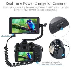 Feelworld F5 5" small 4K HDMI DSLR On Camera Monitor full HD 1920x1080 peaking assist DC Out