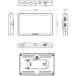 Feelworld F6 PLUS V2 6" 3D LUT Touch Screen DSLR Camera Field Monitor IPS FHD1920x1080 Support 4K