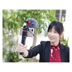 Feelworld FM8 Universal Compact Video Microphone with Shock Mount, Wind Shield