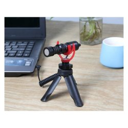 Feelworld FM8 Universal Compact Video Microphone with Shock Mount, Wind Shield