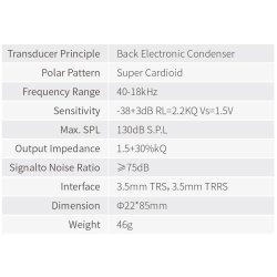 Feelworld FM8 Universal Compact Video Microphone with Shock Mount, Wind Shield