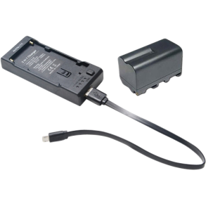 NanLite Battery Charger-Kit with 1 x Nanlite battery 4500mah NP-F + 1 charger