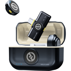 Hollyland Lark M2 USB-C - Wireless Lavalier Microphone with USB-CPlug (Duo,Shine Charcoal)