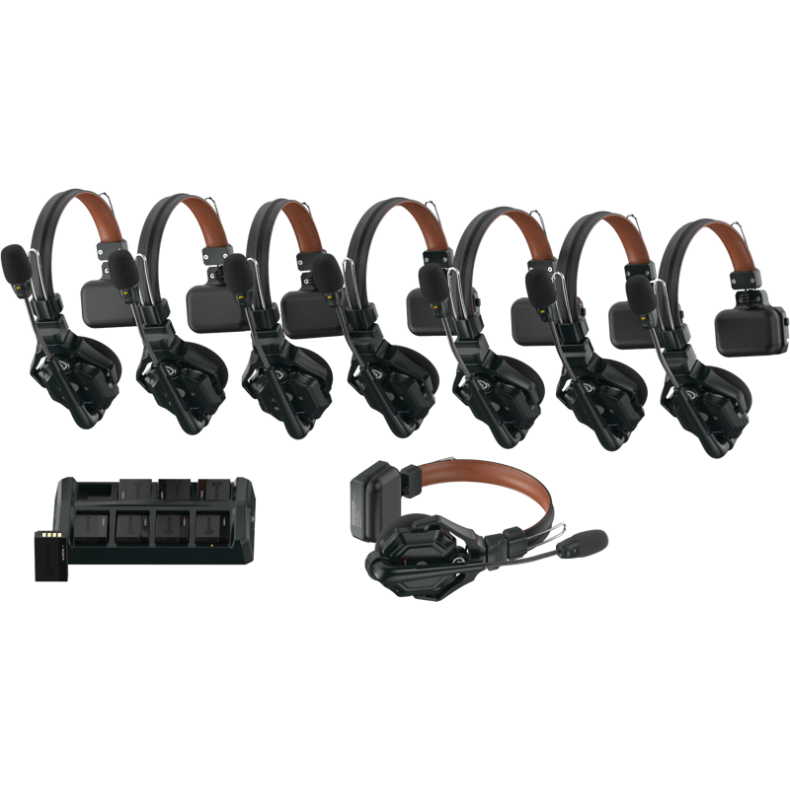 Hollyland Solidcom C1 Pro  Wireless Intercom System with 8 ENC headsets
