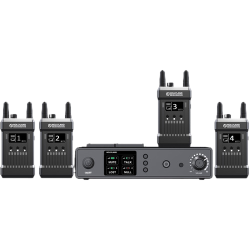 Hollyland Mars T1000 Intercom Wireless Intercom System -1 Base Station and 4 Beltpacks