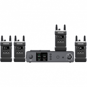 Hollyland Mars T1000 Intercom Wireless Intercom System -1 Base Station and 4 Beltpacks