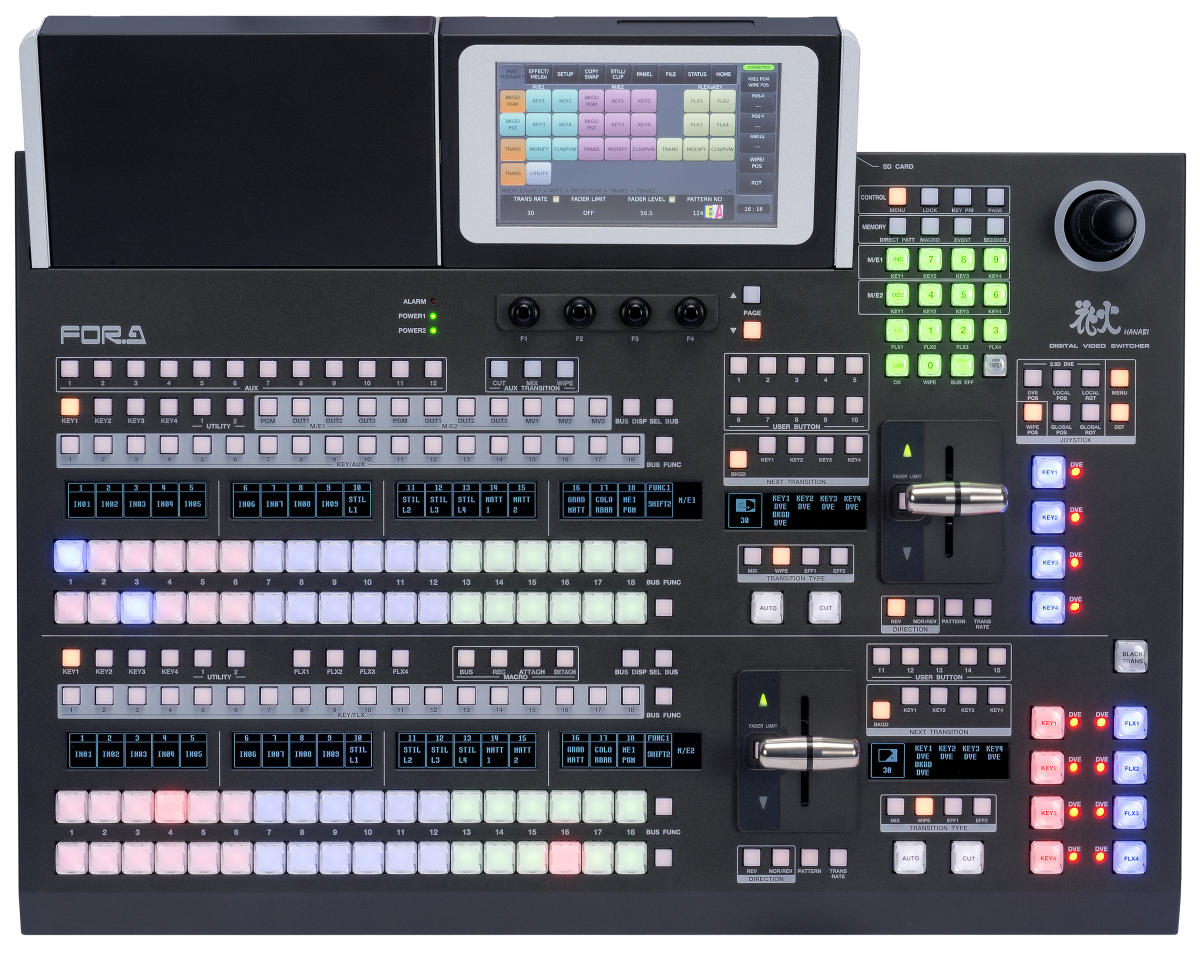 For-A HVS-492 Video Switcher 3G/HD/SD-2 ME (virtual 6 ME) - 16 IN exp ...