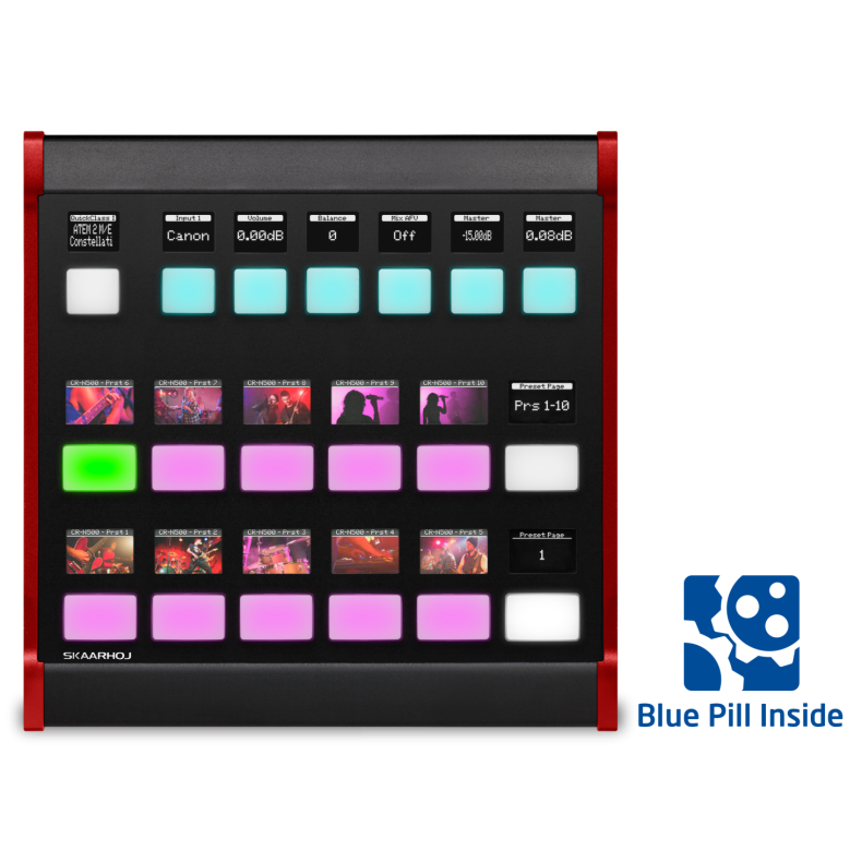 Skaarhoj Frame Shot Pro w/Blue Pill Inside - Black and Red