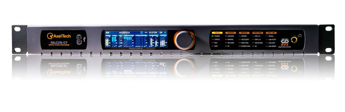Axel Falcon D7 TV Digital Audio Processor 5 bands. 1RU. Loudness ...