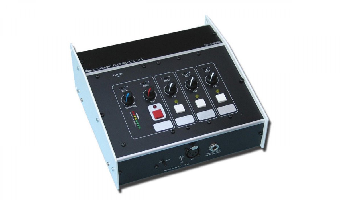 Glensound CU008C Single Commentators Box with 3 x talkback 4 wires ...
