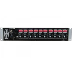 Glensound FW-033 10 channel 4W subrack with 10 x 10 matrix switcher