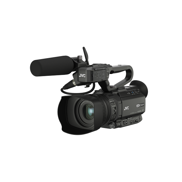 JVC GY-HM250E Kompakter IP 4K-Live-Streaming-Camcorder mit SDI und Broadcast-Einblendungen
