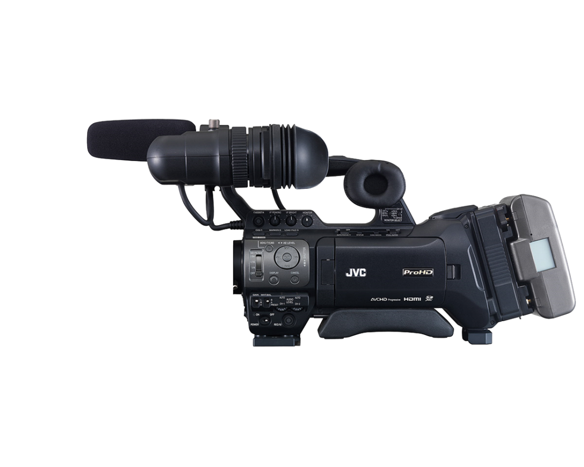 JVC GY-HM850RCHE Shoulder-mount live streaming ENG HD camcorder ...