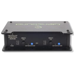 Glensound AoIP-2M - 2 Channel Mic Amp Dante/AES67, 2 Analogue mic/line inputs on XLR, Selectable 48V